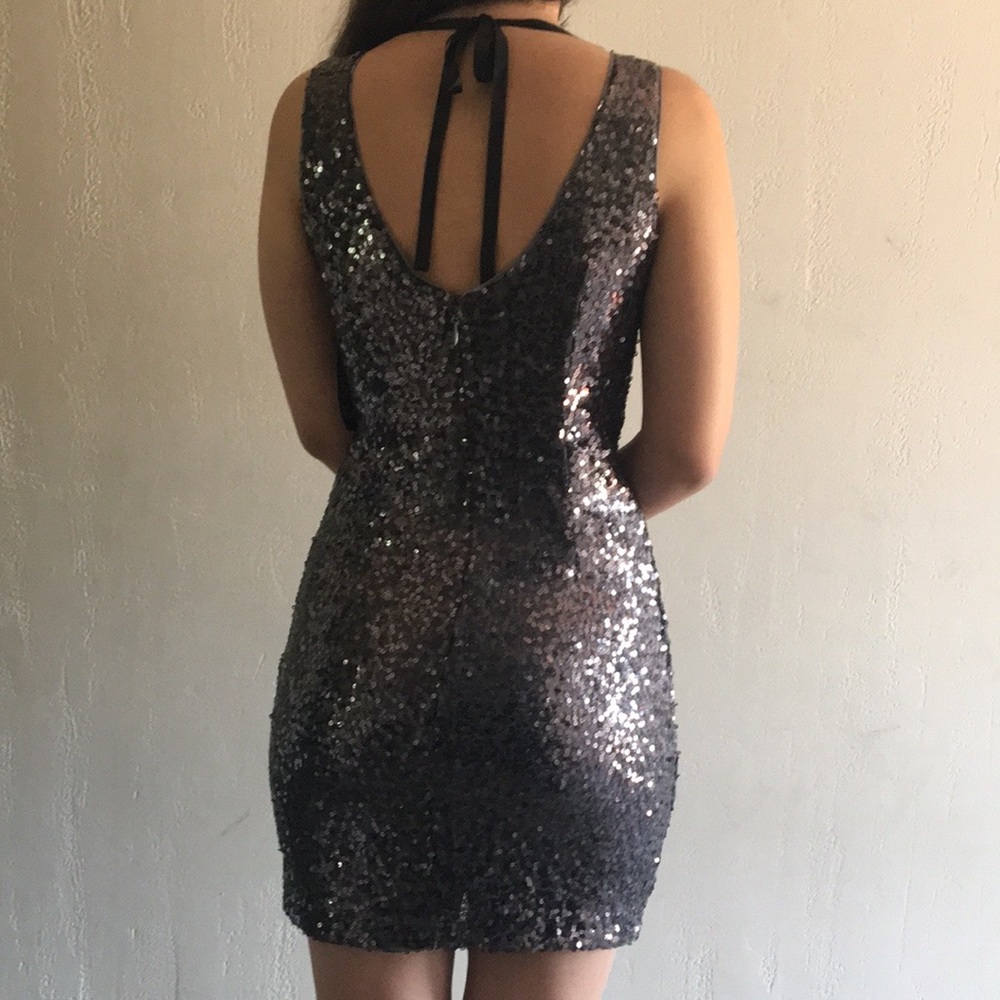 NY&C Charcoal Sequin Dress - New With Tags